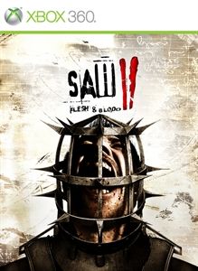 Saw II: Flesh & Blood box art for Xbox 360